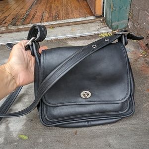 VINTAGE COACH WITH SILVER HARDWARE